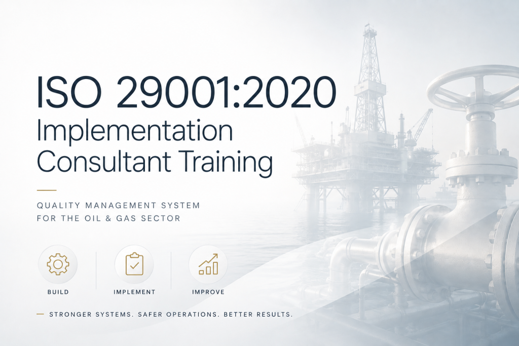 ISO 29001:2020 Implementation Training for Oil and Gas